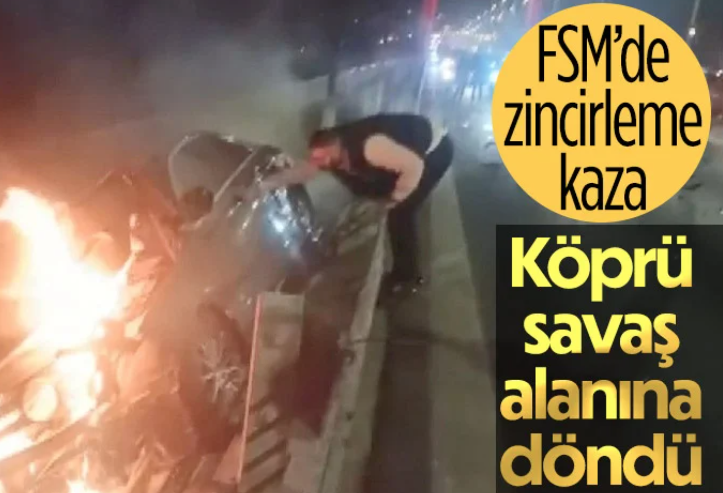 Fatih Sultan Mehmet Köprüsü’nde zincirleme kaza