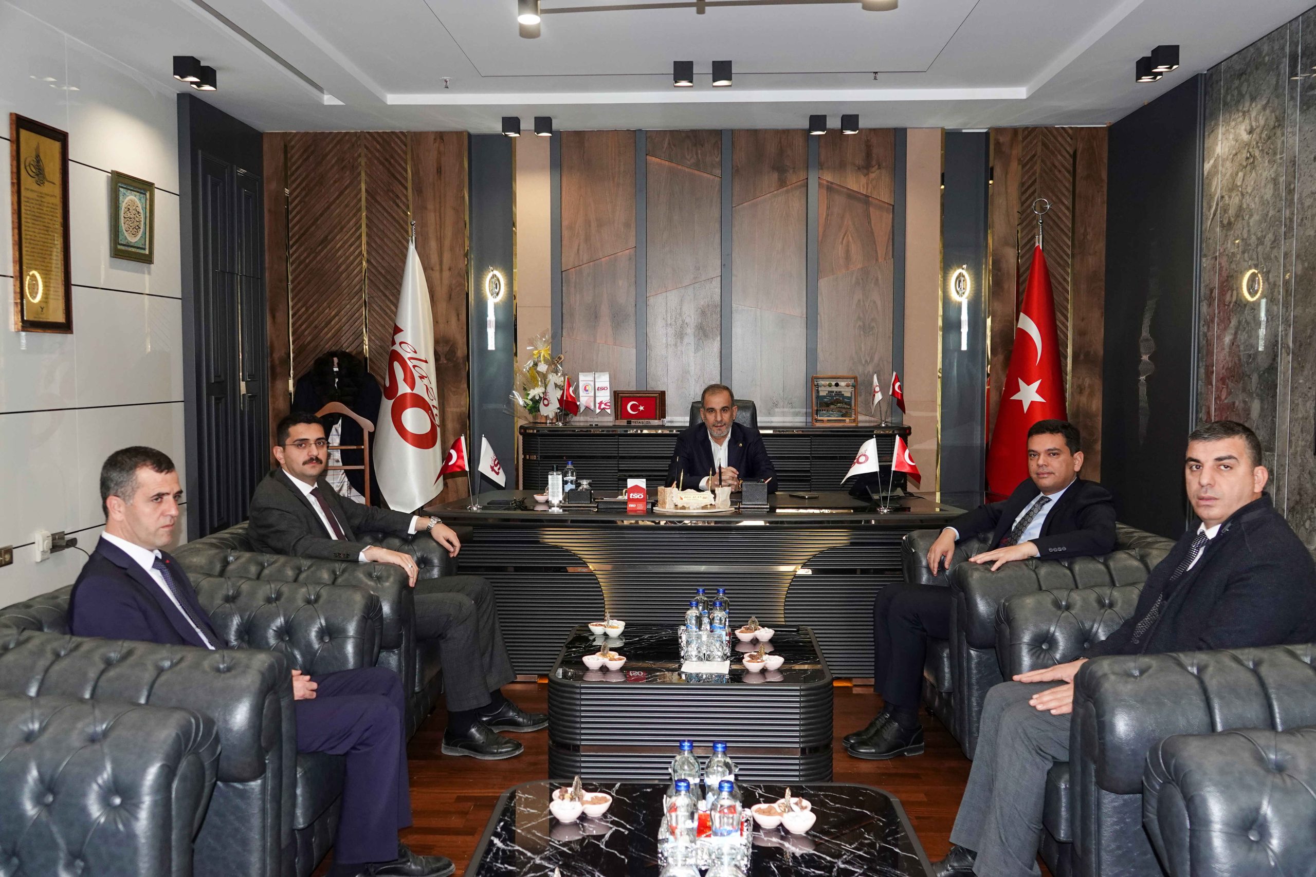 Palu ve Karakoçan Kaymakamları Başkan Alan’ı ziyaret etti.