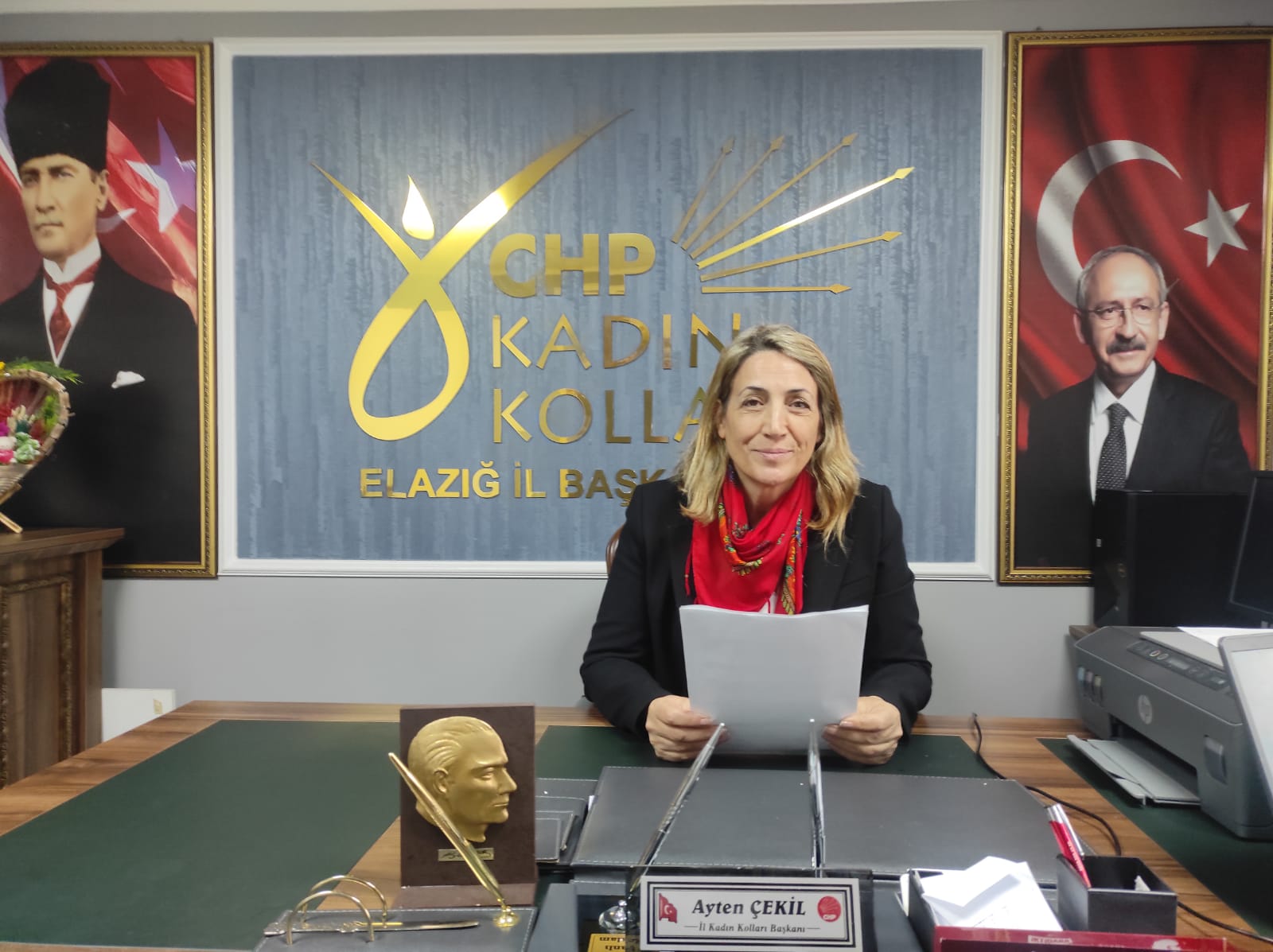 CHP KADIN KOLLARI BAŞKAN  AYLİN NAZLIAKA’NIN 8 MART DÜNYA EMEKÇİ KADINLAR GÜNÜ KUTLU OLSUN 