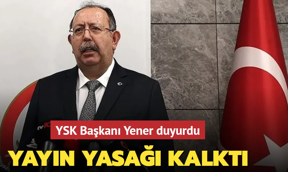 Yayın yasağı kalktı