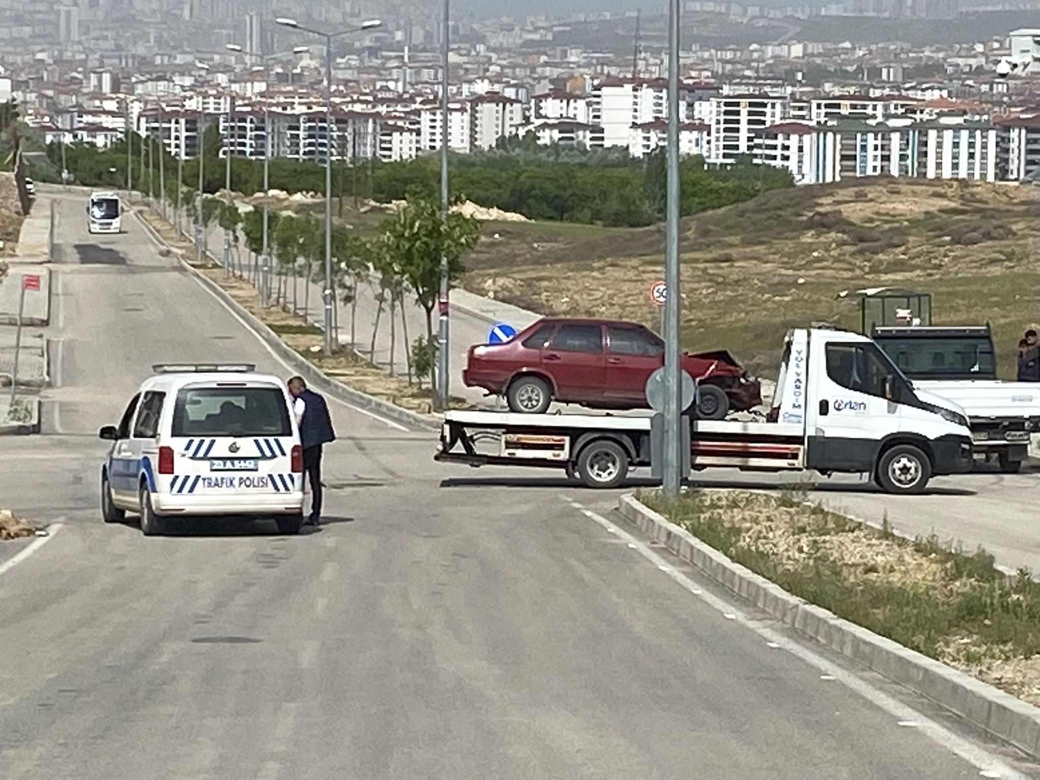 Elazığ’da trafik kazası : 1 yaralı 