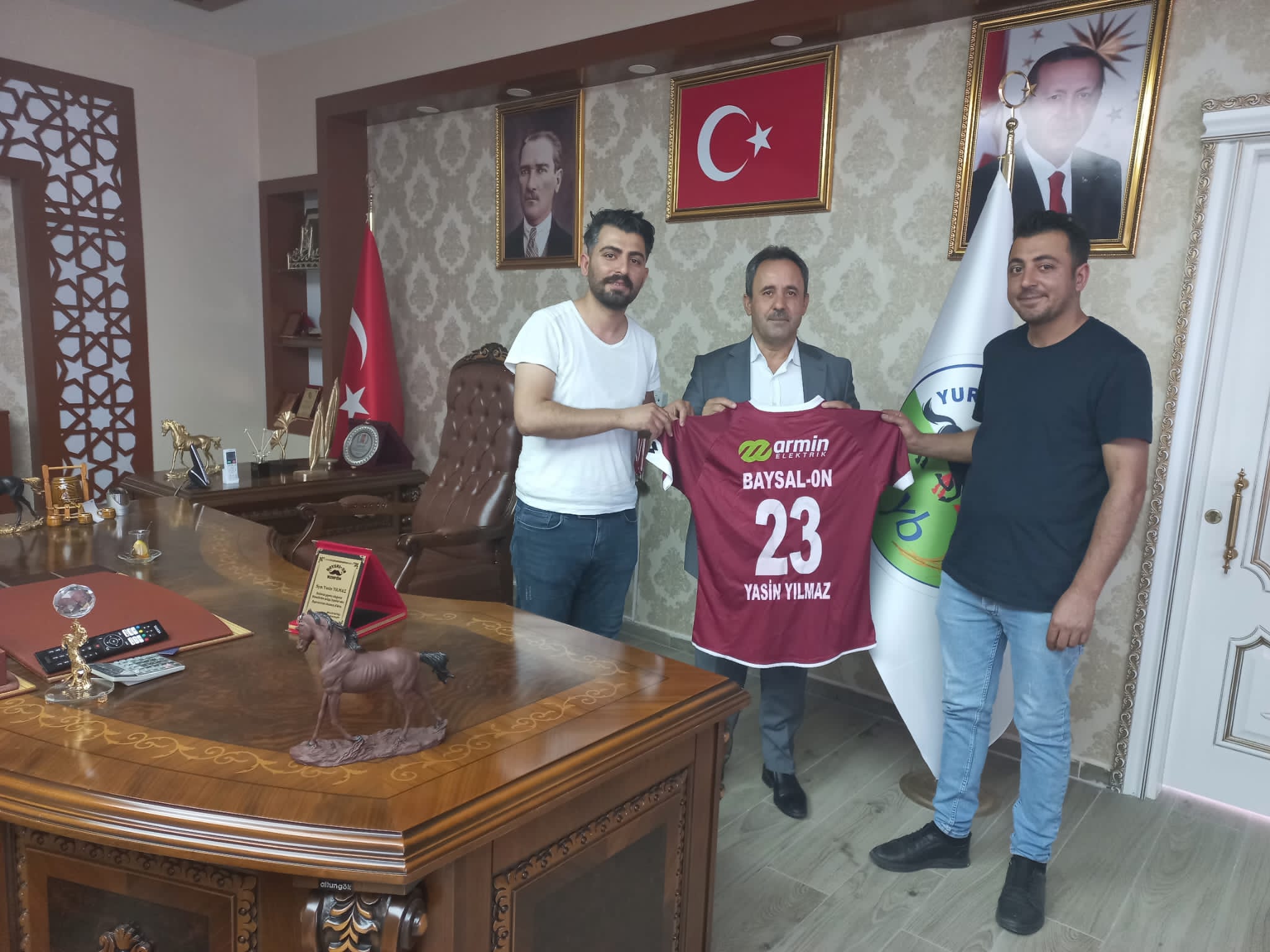 BAYSAL’DAN YILMAZ’A TEŞEKKÜR