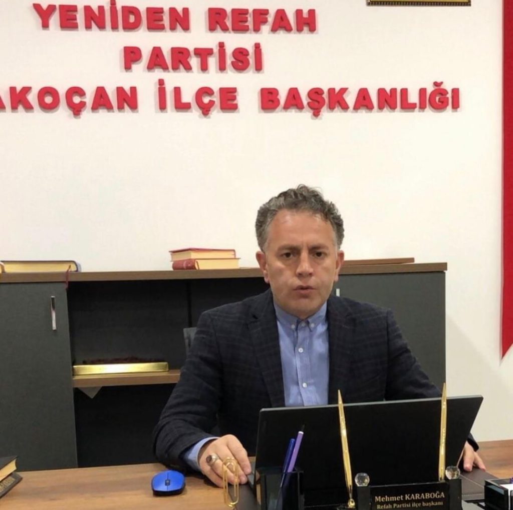 Karakoçan Yeniden Refah Partisi ilçe Başkanı Mehmet Karaboğa ‘dan Ömer Ateşe Tepki