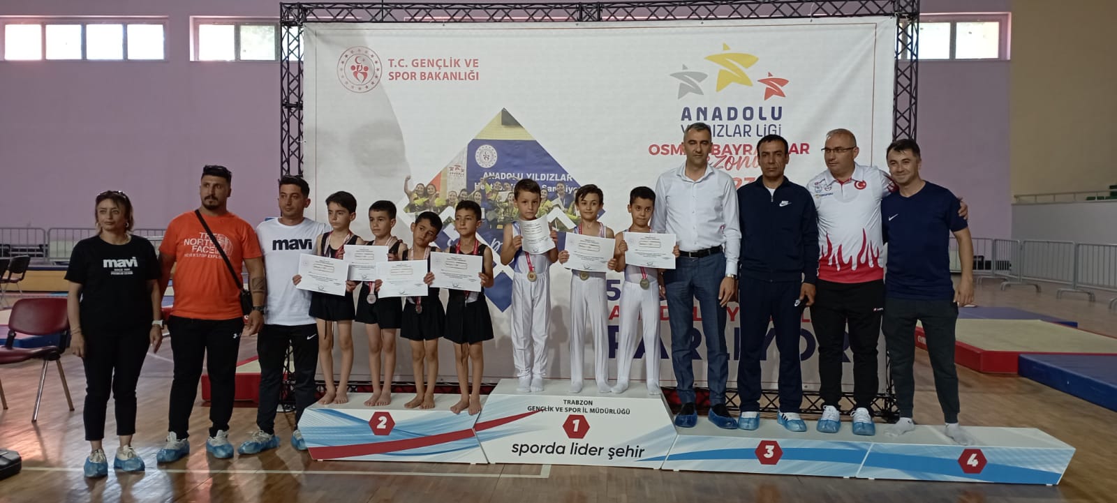 ERKEK CİMNASTİKÇİLER GRUP 1. OLDULAR.