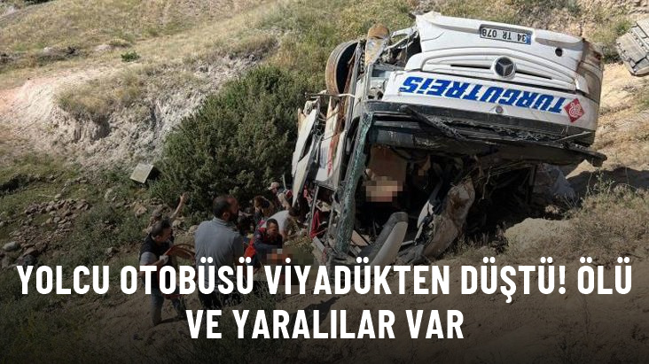 Kars’ta yolcu otobüsü viyadükten düştü! Ölü ve yaralılar var