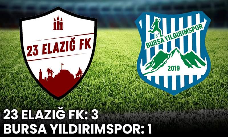 23 Elazığ FK – Bursa Yıldırımspor’u 3-1 yenerek  ilk galibiyetini aldı.