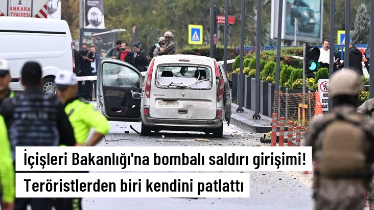 Ankara’da İçişleri Bakanlığı’na bombalı saldırı girişimi!