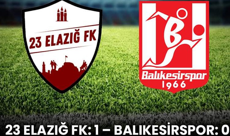 23 Elazığ FK: 1 – Balıkesirspor: 0