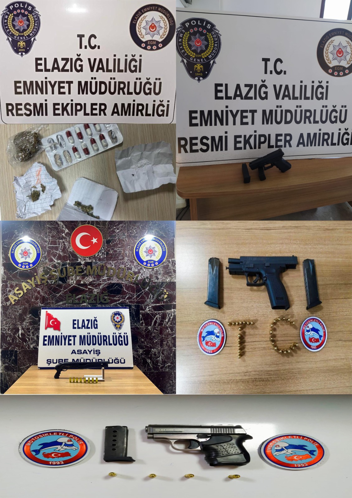 Elazığ’da Asayiş Uygulamasında  4 Kişi  Tutuklandı