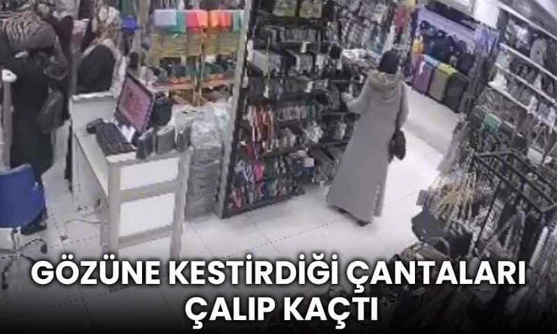 Elazığ’da Gözüne Kestirdiği Çantaları Çalıp Kaçtı