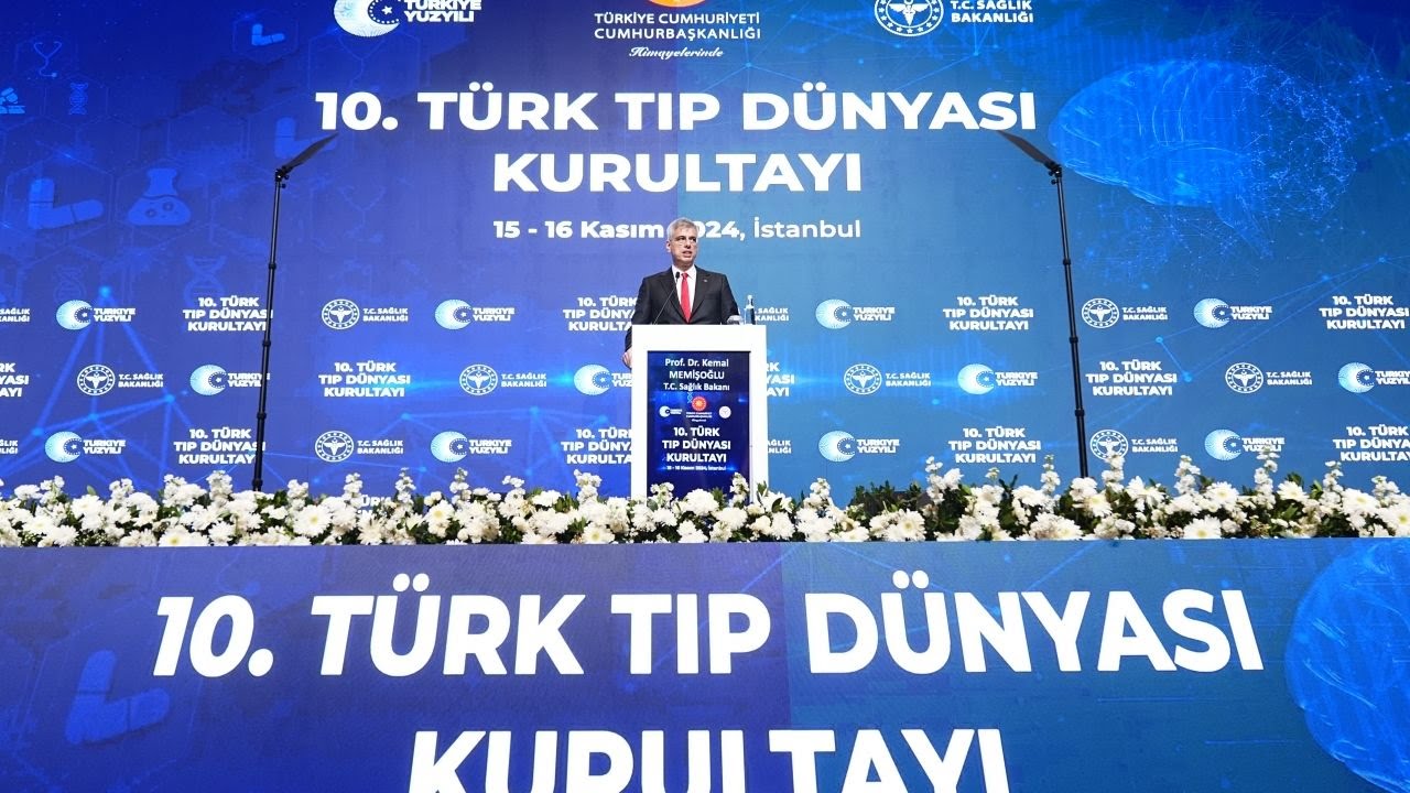 Sağlık Bakanı Memişoğlu “10. Türk Tıp Dünyası Kurultayı”nda konuştu: