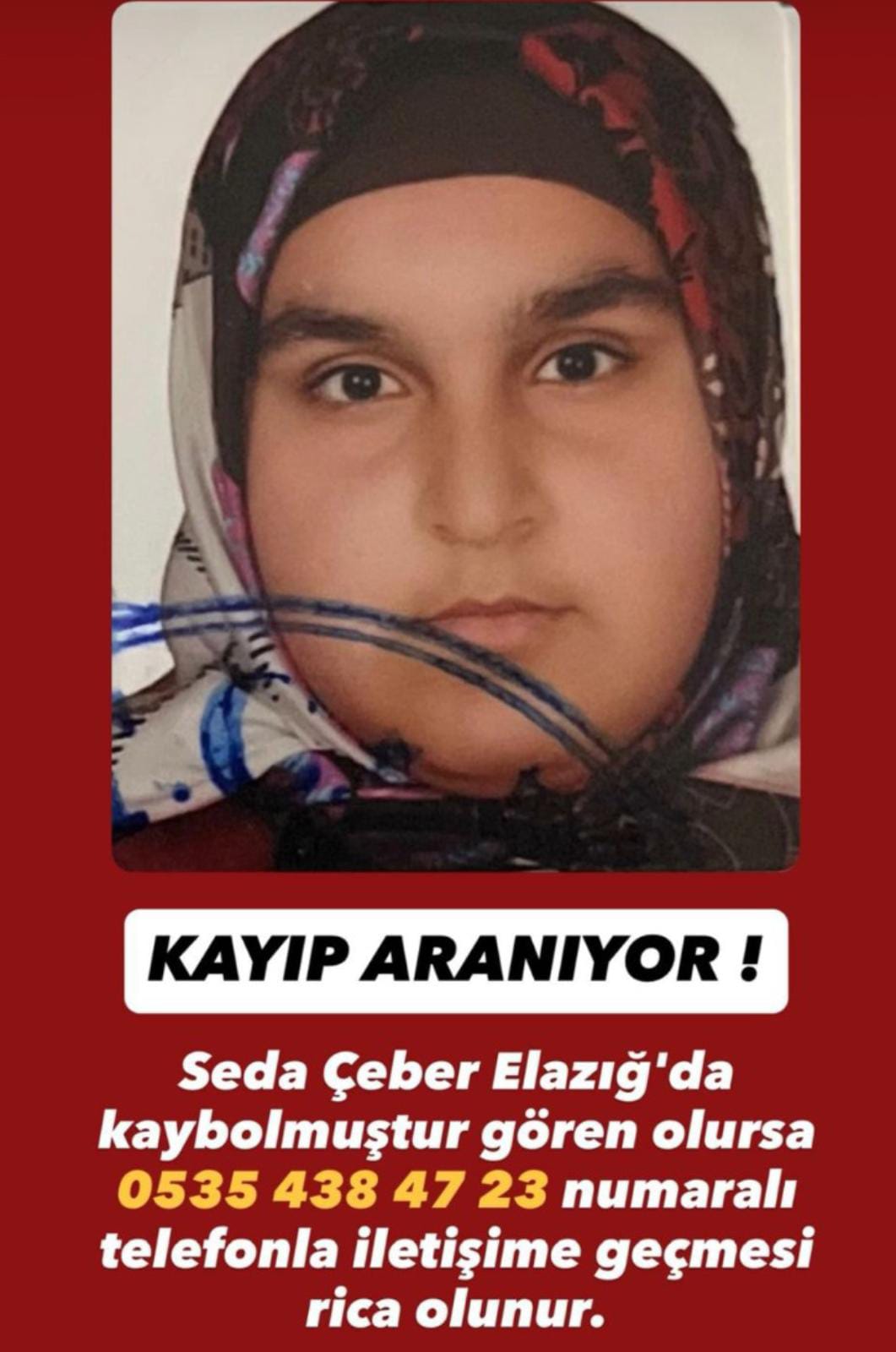 Elazığ’da “Bakkala Gidiyorum” Diye Evden Çıktı, Bir Daha Dönmedi