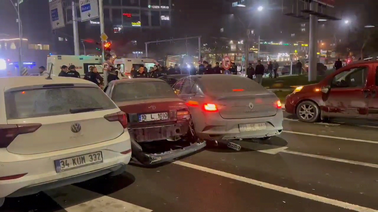 Elazığda zincirleme kaza meydana geldi!