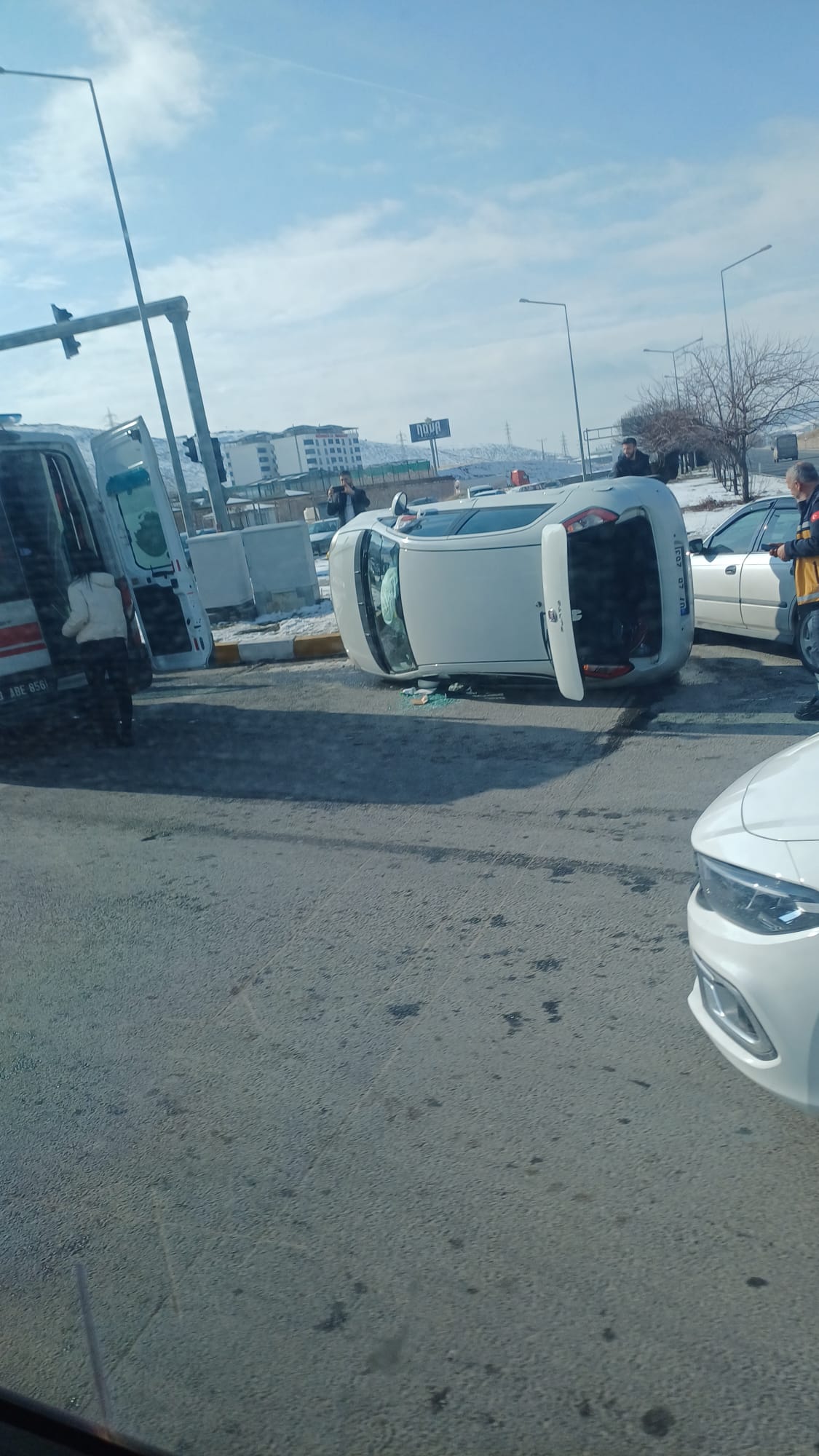 Elazığ’da Kavşakta Kaza: 1 Yaralı