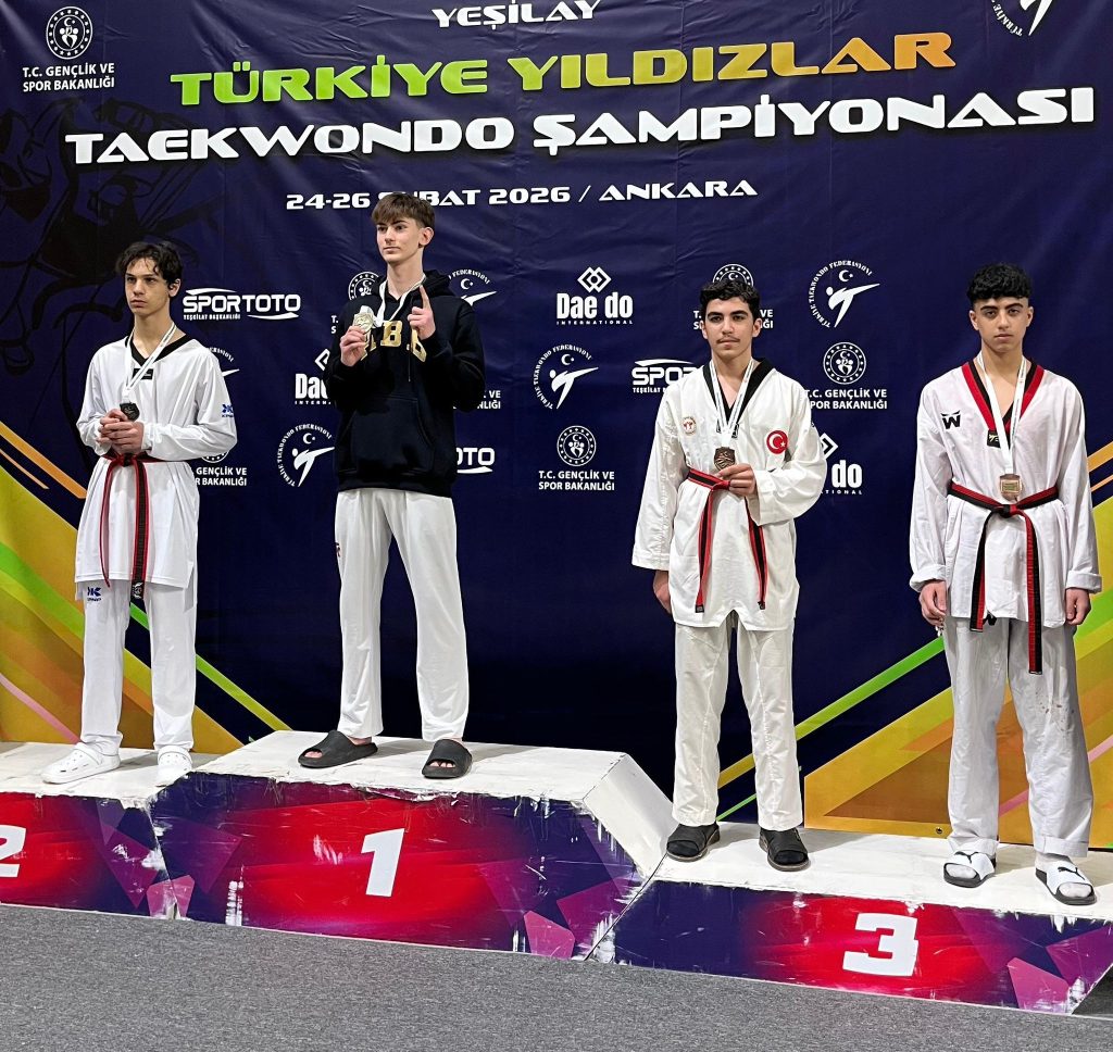 DENİZ ÇINAR DOĞAN TAEKWONDO BRANŞINDA TÜRKİYE ÜÇÜNCÜSÜ