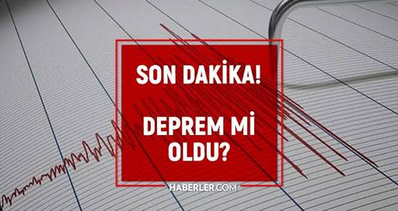 Elazığ’da Deprem Hissedildi!