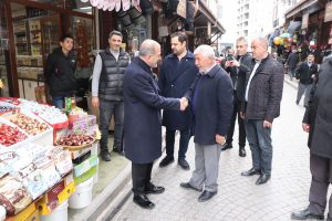 BAŞKAN ALAN’DAN BAYRAM ÖNCESİ ESNAF ZİYARETİ