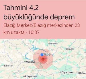 Elazığ’da Deprem