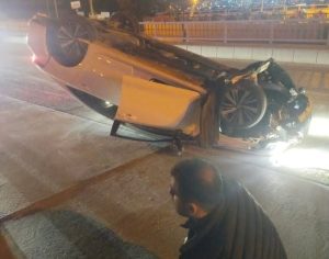 Elazığın  kekliktepe  kavşağı mevkiinde kaza