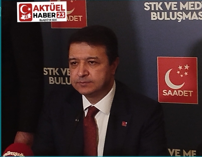 Saadet Partisi Genel Başkanı Mahmut Arıkan Elazığ’da: