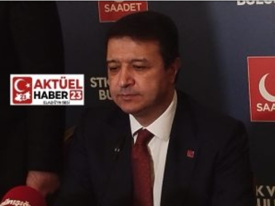 Saadet Partisi Genel Başkanı Mahmut Arıkan Elazığ’da: