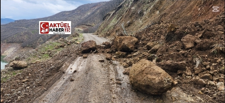 Karakoçan’da Korkutan Heyelan! Köy Yolu Bir Anda Kapandı