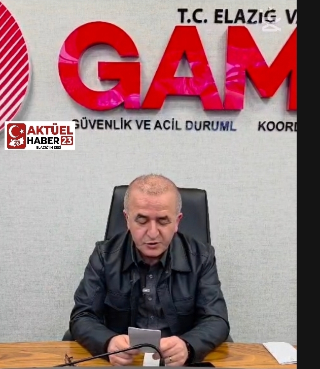 Elazığ’da Dolu Yağışı Sonrası Değerlendirme Toplantısı Yapıldı