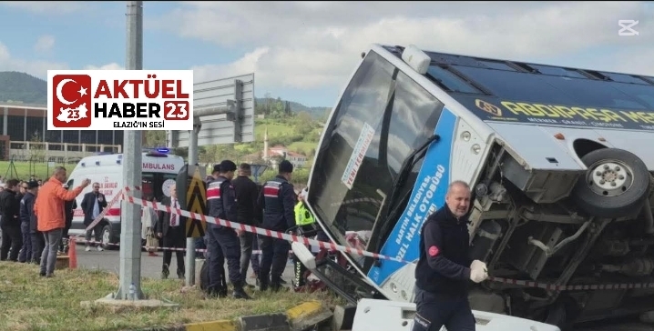 Bartın da kortutan kaza