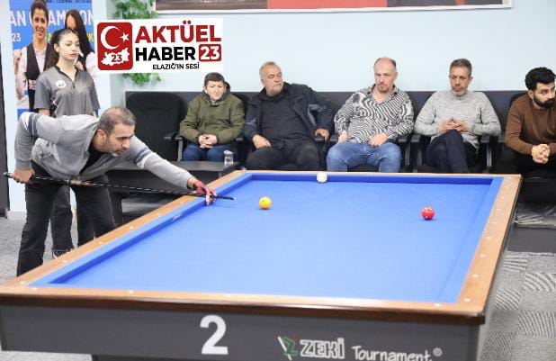 ELAZIĞ’DA 3 BANT BİLARDO BÖLGE ŞAMPİYONASI TAMAMLANDI