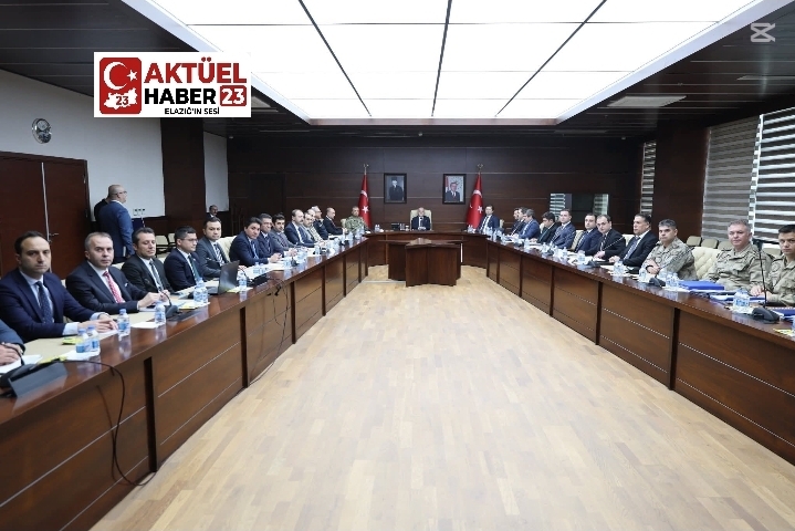 Elazığ İl güvenlik ve asayiş koordinasyon toplantısı yapıldı