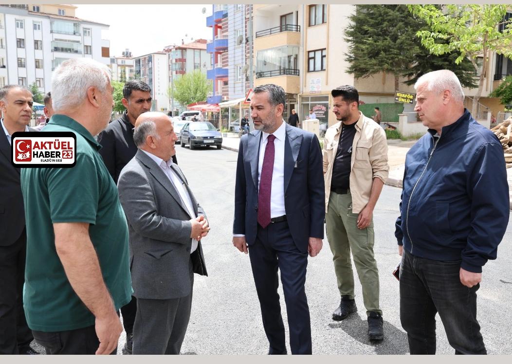Belediye Başkanı Şahin Şerifoğulları, Elazığ Belediyesi, “Asfalt Yılı”nın başlaması ile birlikte kent genelinde yol yenileme çalışmalarını Yerinde İnceledi