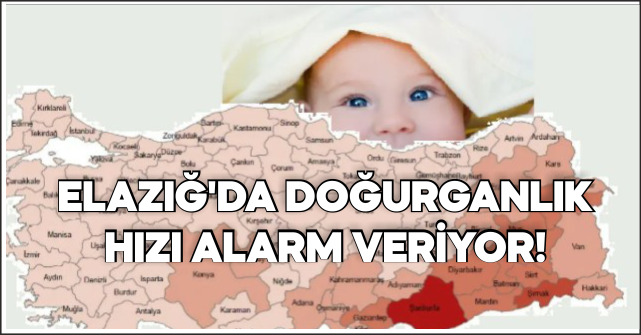 Elazığ’da Doğurganlık Oranı Türkiye Ortalamasının Altında