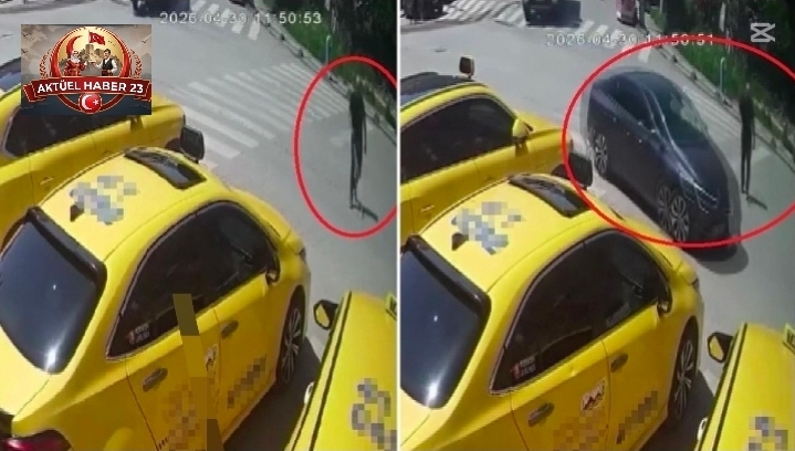 Görme engelli vatandaşın trafikte yaşadığı tehlikeli anlar kamerada
