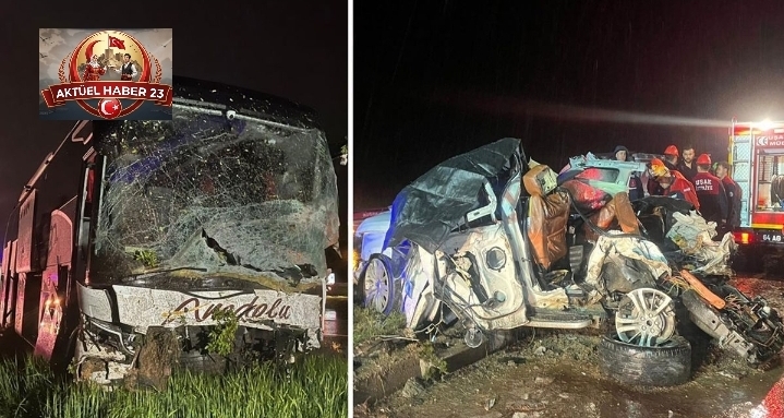 Uşak’ta 7 aracın karıştığı feci kaza: 4 ölü, 17 yaralı