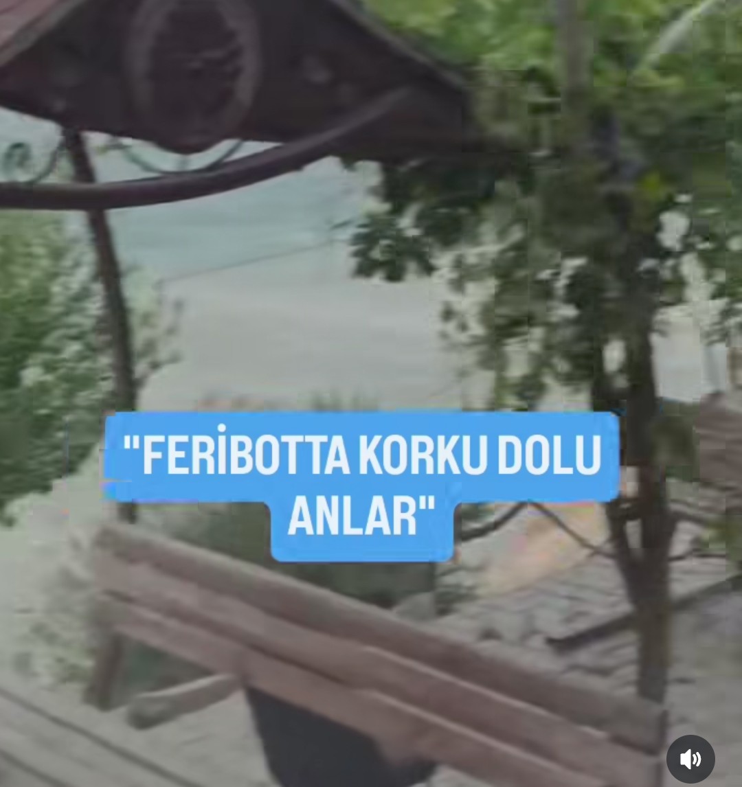 Malatya Ve Elazığ’ın Baskil ilçesi arasında sefer yapan feribot’da zor anlar yaşadı