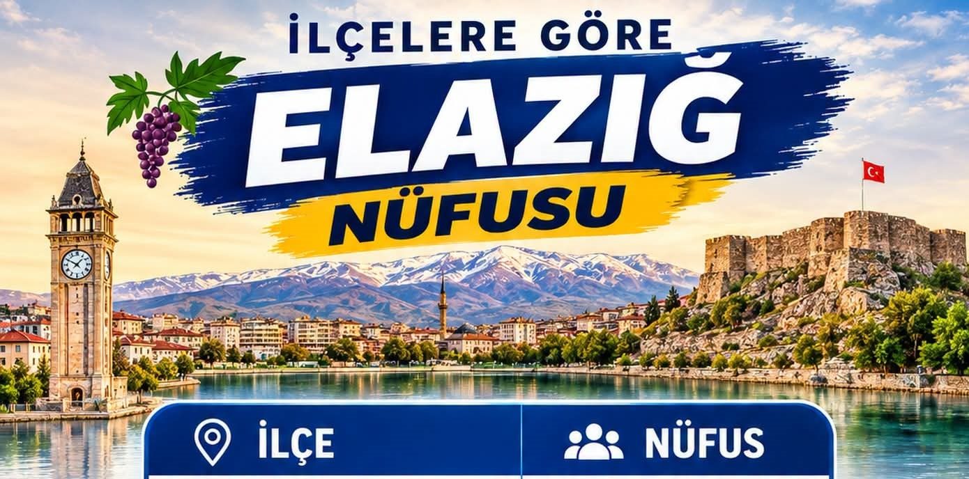 İLÇELERE GÖRE ELAZIĞ NÜFUSU