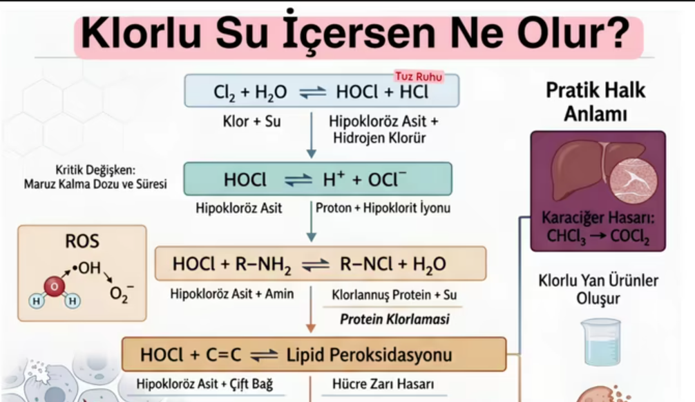 KLORLU SU İÇERSEN NE OLUR?