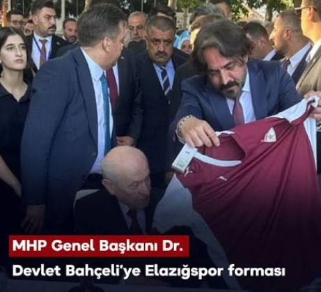 BAHÇELİ’YE ELAZIĞSPOR FORMASI
